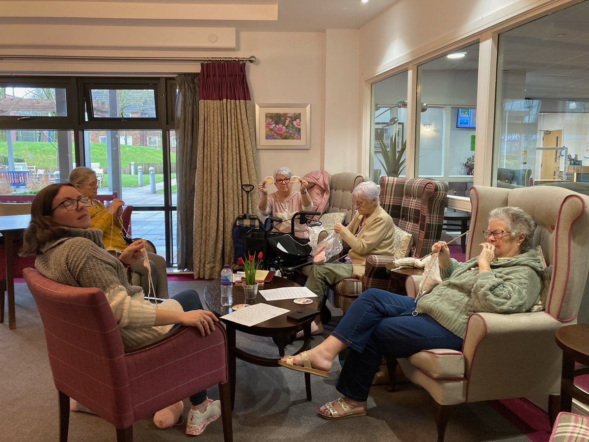Today at Bourke Garden we have had a very special knit and natter, we asked the ladies that took part to knit special hats for the premature unit <a href="/MarysHospital/">Mary's Hospital</a> <a href="/DawnSpeed9/">Dawn Kelly - ForHousing</a> <a href="/ForHousing/">ForHousing</a> thank you ladies