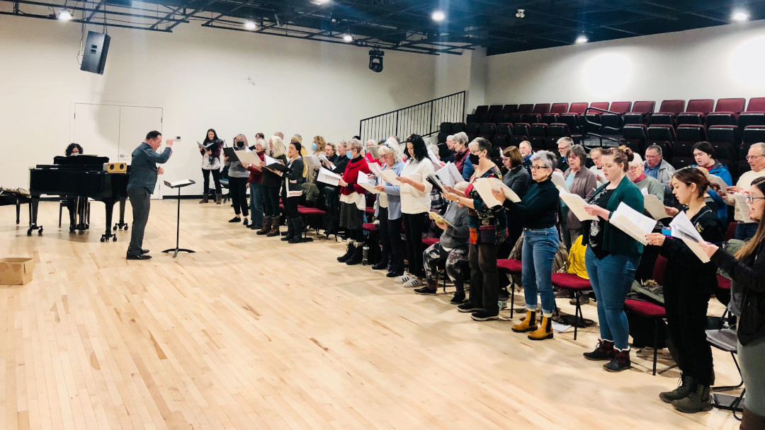 KamSymphony's tweet photo. Last night saw the first KSO Chorus rehearsal in our new space in the Kelson Hall Centre for Arts &amp; Education. https://t.co/AaEXuwACxT