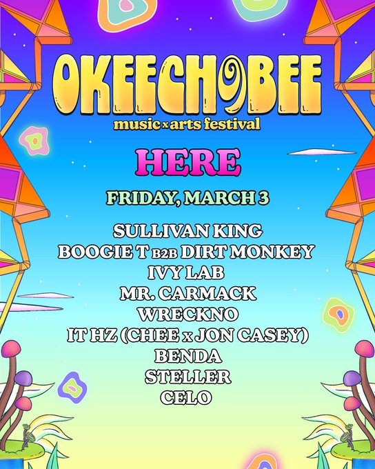 okeechobee festival Here  Stage lineup