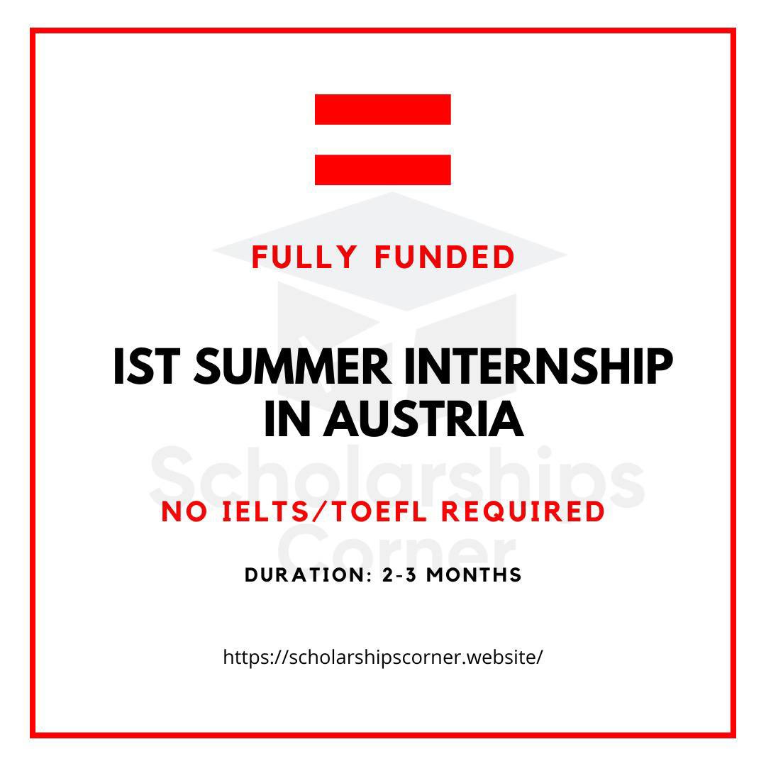 scholar_corner's tweet photo. IST Summer Internship in Austria 2023 | Fully Funded
Link: https://t.co/r5Nkv9uWBW
Deadline: 28 February 2023.
#ScholarshipsCorner #internship #internships #internships2022 #internship2023 #internshipineurope #internshipprogram #paidinternship #paidinternship https://t.co/as7P27w2zp