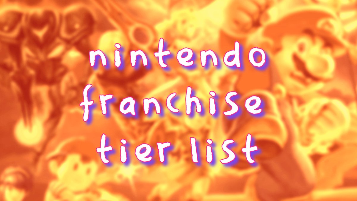 If you have 30 minutes of free time that you'll never get back and absolutely love Nintendo then boy did I make the video for you.

WHY ARE THESE SO FUN TO MAKE.

watch: youtu.be/FZLYcQjrvzk