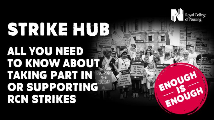 We are preparing for Scotland's first round of strike action. Sticking together will be our greatest strength. Be part of it. #FairPayForNursing #RCNStrike rcn.org.uk/strikehub