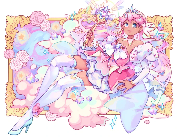Original Magical Girl design for  It has been a pleasure to work on this art, and to be able to make a design inspired by the wonderful jewelry you create 