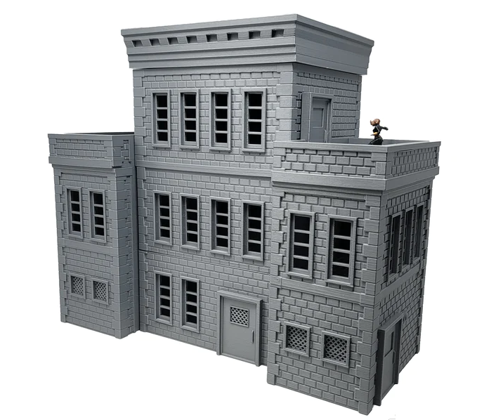 Corvusgamester1's tweet photo. The large 28mm scale Urban Police Station scaled up and printe for #marvelcrisisprotocol by licensed print partner Tabletopterrain. https://t.co/uwSX63NHum #3Dprinting #wargaming #marvel #MCP #crisisprotocol #batmanminiaturesgame #fallout #thewalkingdead #tabletopgaming https://t.co/1bJqgTrGXB