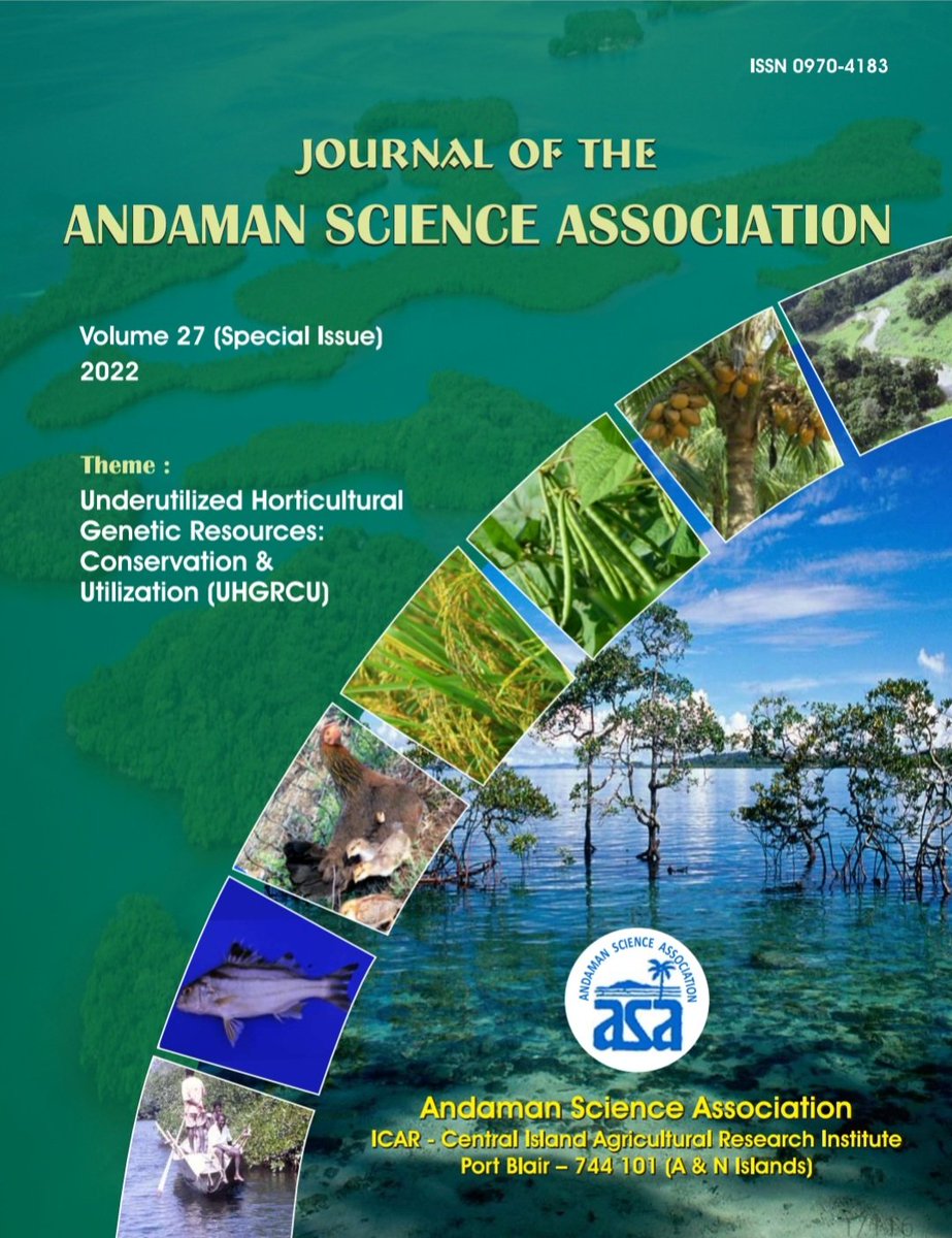 dr_ajit_waman's tweet image. Successfully edited Special Issue (#Underutilized #Horticultural #GeneticResources: #conservation and Utilization) of #Journal of the #Andaman Science Association with Prof.Dr. SK Mitra, Dr. DB Singh &amp;amp; @DrPoojaBohra. Access complete issue at jasa-islands.org
