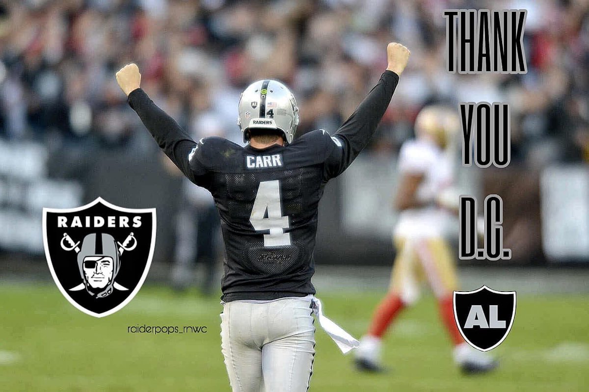 oaktown317's tweet photo. @derekcarrqb @DCarr75 @DCarr8 you guys had his back from the beginning but through the hate of fans and others I rode with DC till the wheels fell off. Wish the raiders did more to give stability and a defense.. But thank you Derek from the highs to the lows 🙏🏻🏴‍☠️☠️💀 https://t.co/LqeBe8ZJ5C