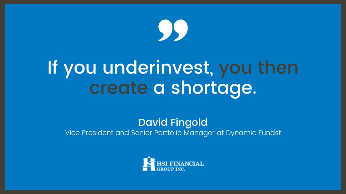 #Underinvesting in potential economic leaders creates #Shortages within the industry. #PortfolioManagers optimistically invest in future economic leaders and help stabilize your investment portfolio. Learn how in the latest episode of our #Podcast. bit.ly/3GeVgR6