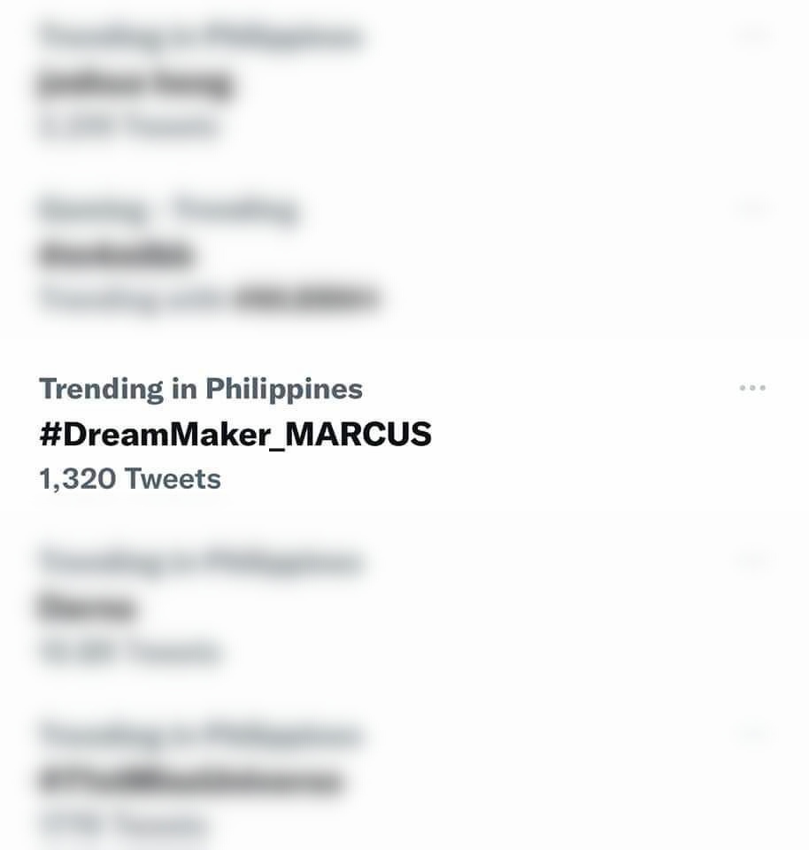 MarcusGlobal_'s tweet photo. We made it! #DreamMaker_MARCUS trended earlier nationwide. Thank you for tweeting with us Radiants! ππ
#PauseAndPlayWithMARCUS
#DreamMakerSaPIE https://t.co/mBezyII9xf