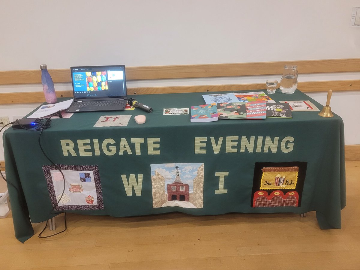 Enjoyed talking to Reigate Evening WI last night about Autism and ADHD in women and girls. Great to hear about their resolution on this topic too.  #adhdgirls #adhdwomen  <a href="/surreyfedwi/">@SurreyFedWI</a> <a href="/WomensInstitute/">Women's Institute</a>