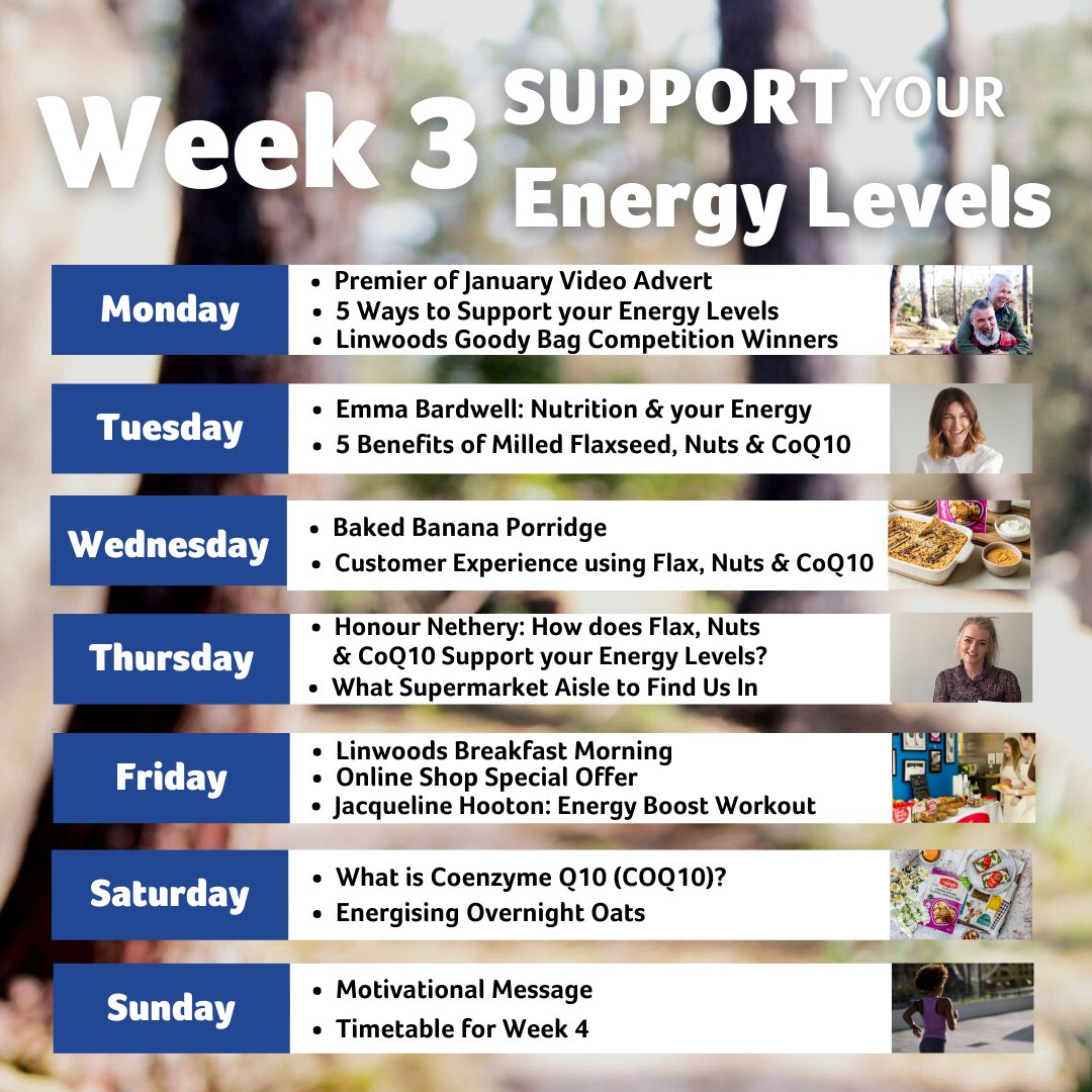 LinwoodsFoods's tweet image. Week Three: Support your Energy Levels💥 🙌⁣
⁣⁣
We have an exciting week planned with the tools and tips you need to help support your energy levels and make a better start every day.⁣⁣

What day are you most excited for?🙌⁣⁣

#MakeABetterStart #WeekTwo