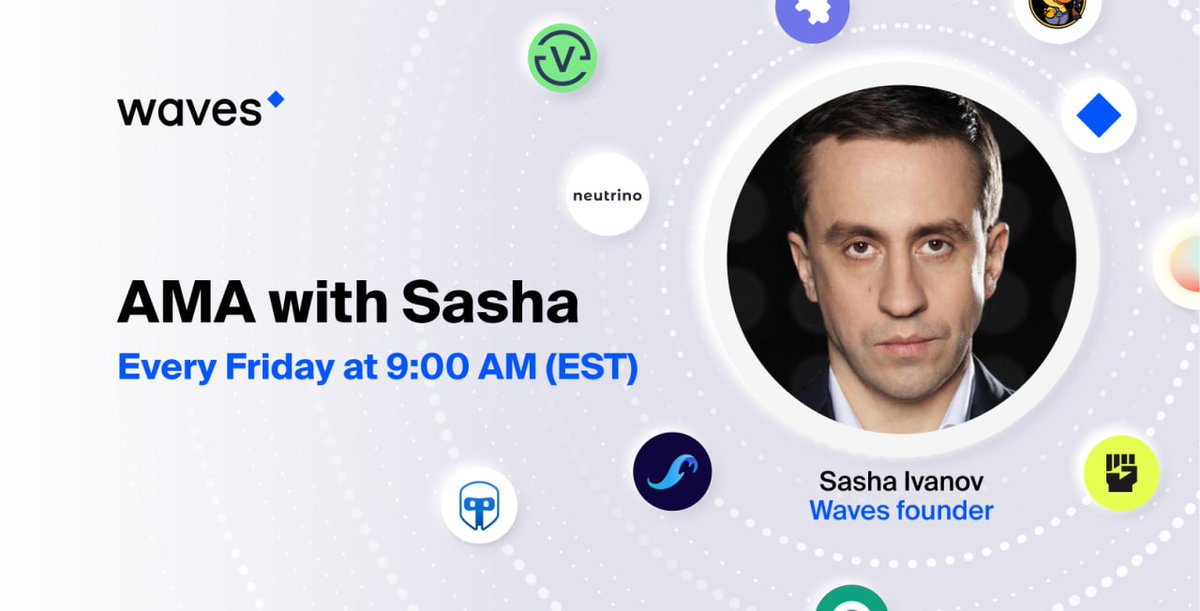 StockMover_1's tweet photo. Friday #AMA update
#WeeklyAMA #Waves

🚀 Be ready for the upcoming live stream with Sasha that is scheduled for tomorrow 9:00 AM(EST)

The meeting's format will remain the same as before in weeklt AMAs &amp; submit your questions in advance!

See you there👇😎 https://t.co/PrLoZ4QJ8u https://t.co/WG6CdeV7rd