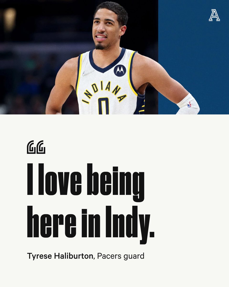 TheAthleticNBA's tweet photo. Since Reggie Miller’s 18-year career, the Pacers have had stars come and leave.

It seems different this time with Tyrese Haliburton, @bkravitz writes.

https://t.co/YWFOjm6OxL https://t.co/8XxLXtAulf