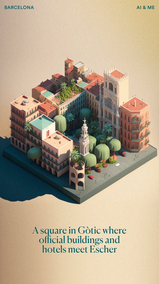 claratudela's tweet photo. Barcelona - one of my two cities. Visuals by Midjourney. Copy by me https://t.co/coLlwaOekl