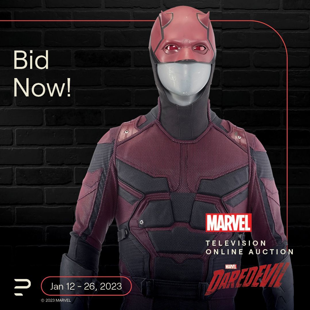 Bidding is open today through Jan 26 for @propstore_com’s Marvel Television Online Auction! Own your authentic piece of the Marvel Universe with over 500 props, costumes, and set decorations from all the series in the Defenders Saga. Register now at Propstore.com/Marvel