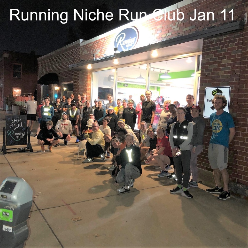We're open 10-7 today. Nice evening for a group run/walk last night!  And thanks to <a href="/urbanchestnut/">UrbanChestnutBrewing</a> for the complimentary beers. Join us next Wednesday at 6:30 in front of the shop.  All paces are welcome. #runningnicherunclub #realrunningshop #bestrunnin… instagr.am/p/CnUpW8NOxLw/