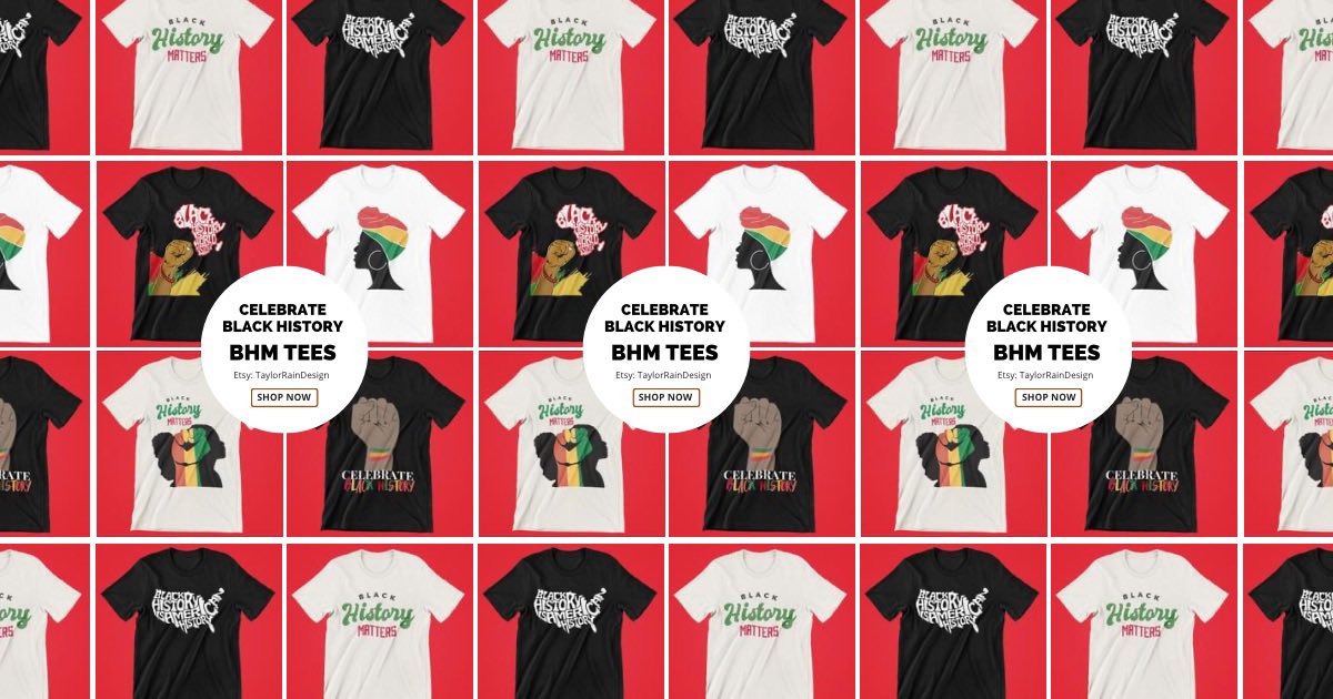 TaylorRainDes's tweet photo. BHM Tees Available for Purchase!! โ๐พโฅ๏ธ๐๐ค Etsy: TaylorRainDesign
https://t.co/CslqpJOyDP
#buyblack #BlackHistoryMonthย #supportsmallbusines https://t.co/Au4b3nUAYs