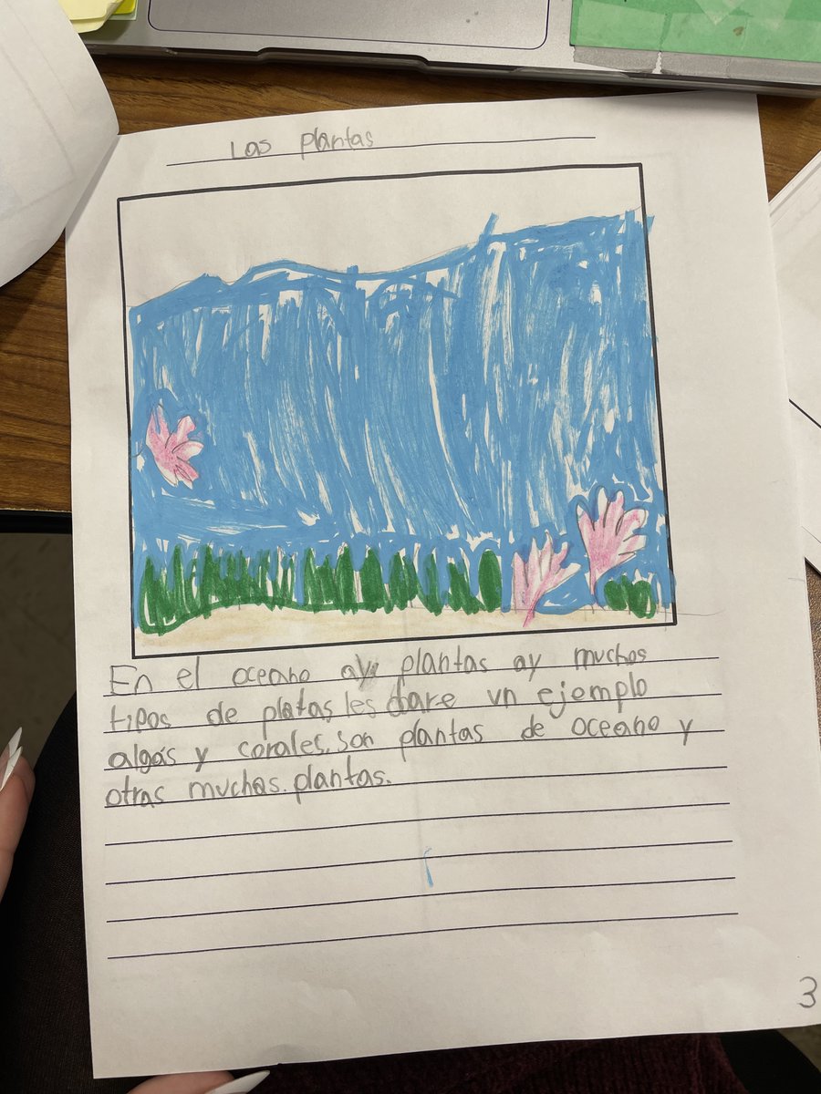 I wish this let me include more than 4 pictures so you can see the entire book but my class has been LOVING this writing unit 🌊 🦈 #d100inspires #hiawathapride #orgullohiawatha #animalhabitats #nonfictionwriting #secondgrade #duallanguage