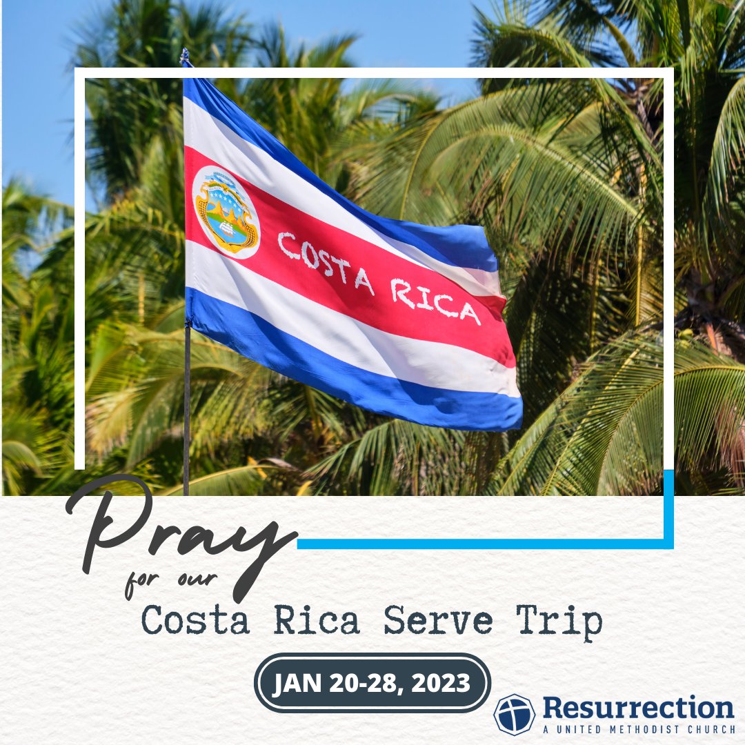 Please begin praying for our Costa Rica Serve Trip as we approach its start next week. Pray for safety, fruitful work, and deep connections.