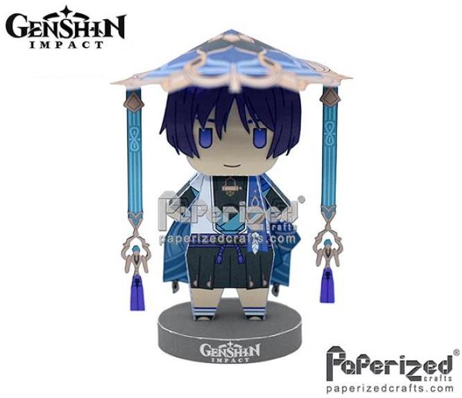 papermau on Twitter: "Genshin Impact - Wanderer Scaramouche Paper Toy ...