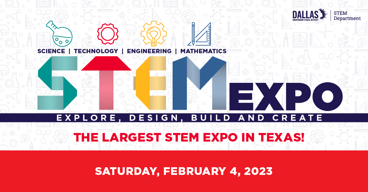 TeamDallasISD's tweet photo. On Saturday, Feb. 4, science will take over the  Kay Bailey Hutchison Convention Center as thousands of students, families and educators converge for the annual Dallas ISD STEM Expo, the largest of its kind in Texas. Register to attend at https://t.co/cMQPASnkmG. https://t.co/uvhskLmrf4