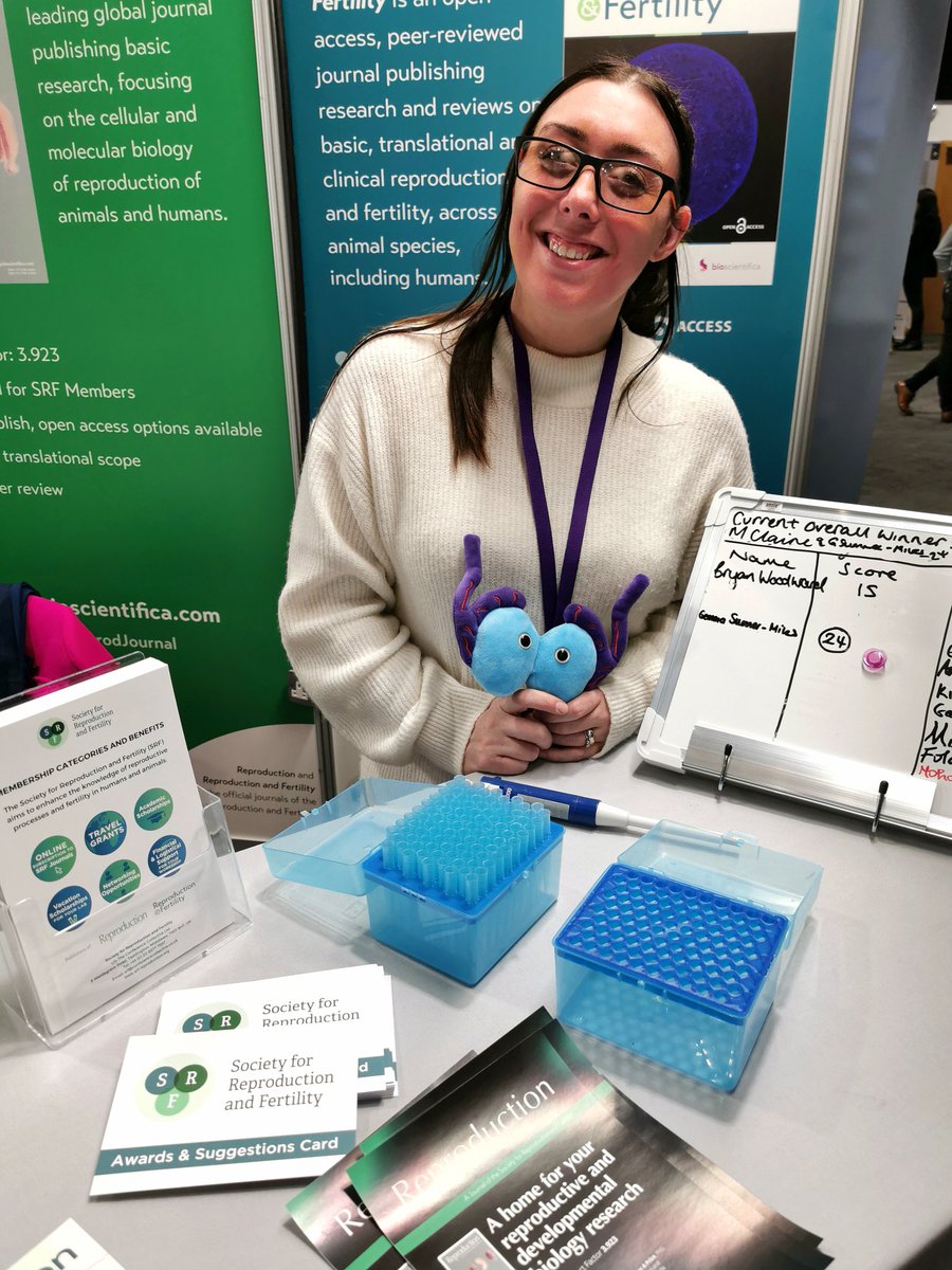 SBerneau's tweet photo. Well done @Gemma_Sumner (#PosterP219) for winning the @SRF_Repro pipetting competition at #Fertility2023! 👏🏻 #award #fun #embryo #implantation #MScbyresearch #research #reprorocks @PABSUCLan https://t.co/YuEb52TbTK