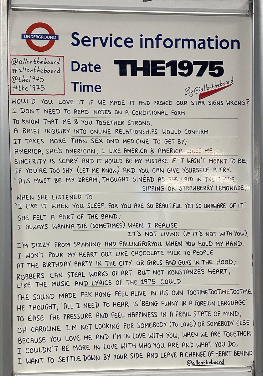 The1975_Tour's tweet photo. .@allontheboard for @the1975 tonight at @theo2 https://t.co/8xR8iLaNWa