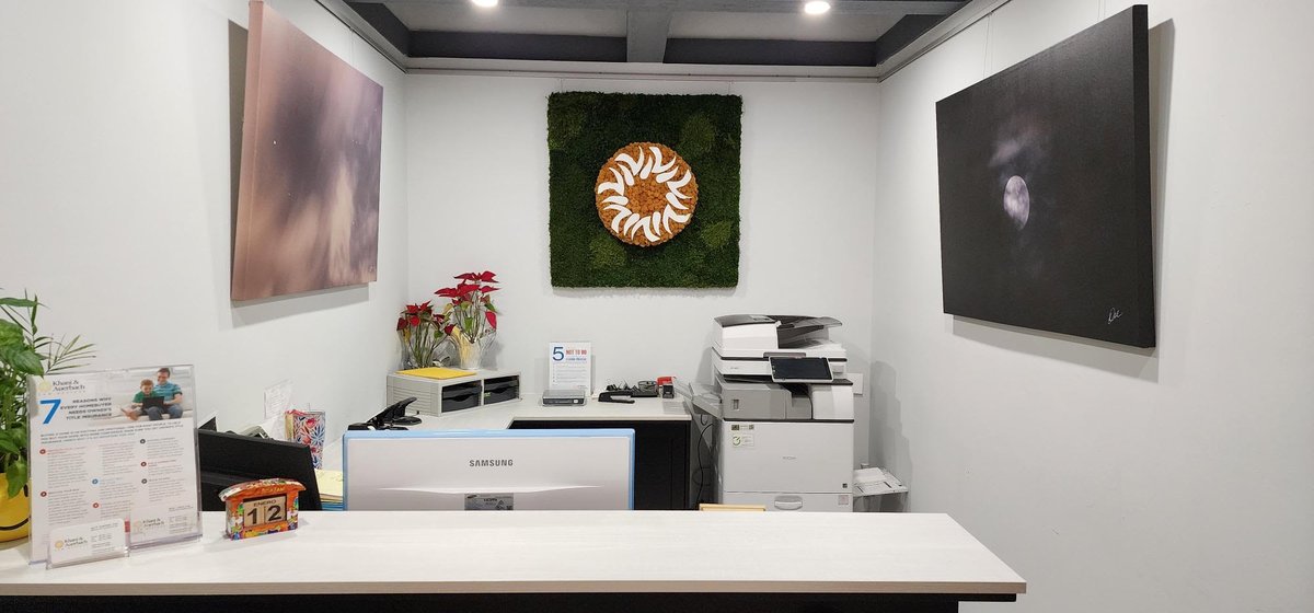 gallerysystem's tweet photo. The grand opening exhibition of "The Art of Law" will soon take place at Law Offices of @KhaniAuerbach in #Miami. The team implemented #GallerySystem around the entire office! https://t.co/HO9Lemb9JL
