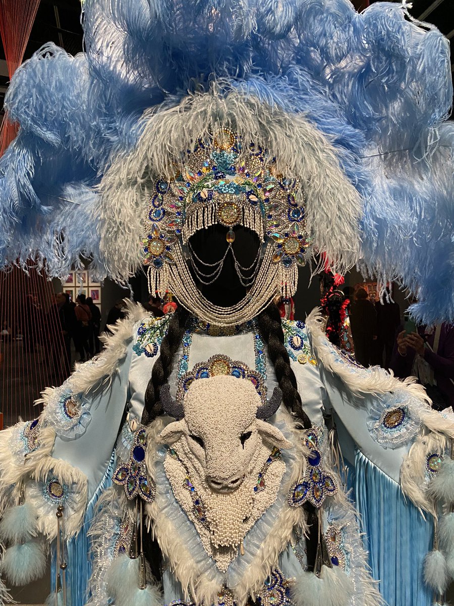 mhjDigital's tweet image. A refreshing exhibition from Musée Quai Branly in Paris about unknown US culture, Black Indians. Mostly from Louisiana, they celebrate black culture rooted in slavery, mixed with Native American history and their ceremonial wardrobe.

#blackindian #paris #exhibition #art