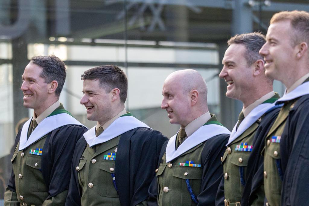 Today, 206 members of Óglaigh na hÉireann were conferred with awards by @SETUIreland. 198 received awards in Leadership, Management and Defence Studies (LMDS) while 8 were awarded Masters Degrees. Comhghairdeas libh!!