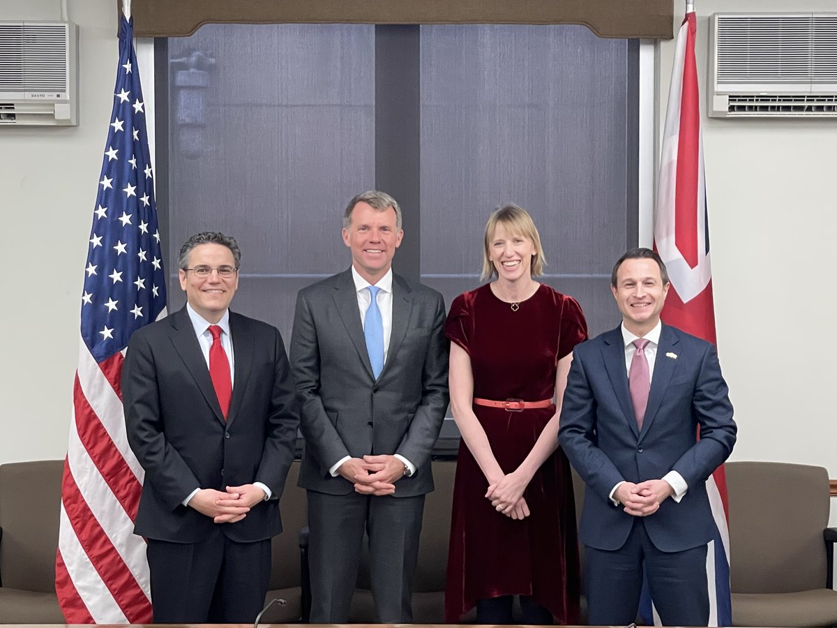 Honored to welcome colleagues from 🇬🇧 for the inaugural U.S.-UK Comprehensive Dialogue on Technology and Data. We laid the foundation for a banner year of collaboration on secure wireless telecoms, data flows, spectrum, and more. - NF