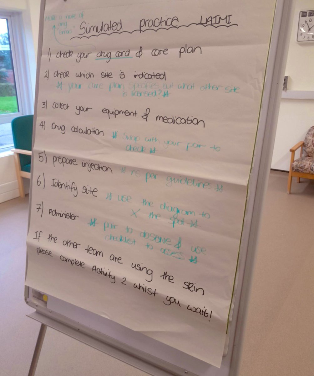 The <a href="/CLDT_North/">North Norfolk Community Learning Disabilities Team</a> nurses did a simulated practice session on #LongActingIMInjections today 💉we discussed medication related topics for people with #LearningDisabilities and used a skin simulator to practice technique! #ClinicalSkills <a href="/ClinicalEd_NCHC/">Clinical Education Team at NCH&C</a> #RCN <a href="/DavidLeaper/">David Leaper</a> <a href="/NCHC_NHS/">NCH&C</a>