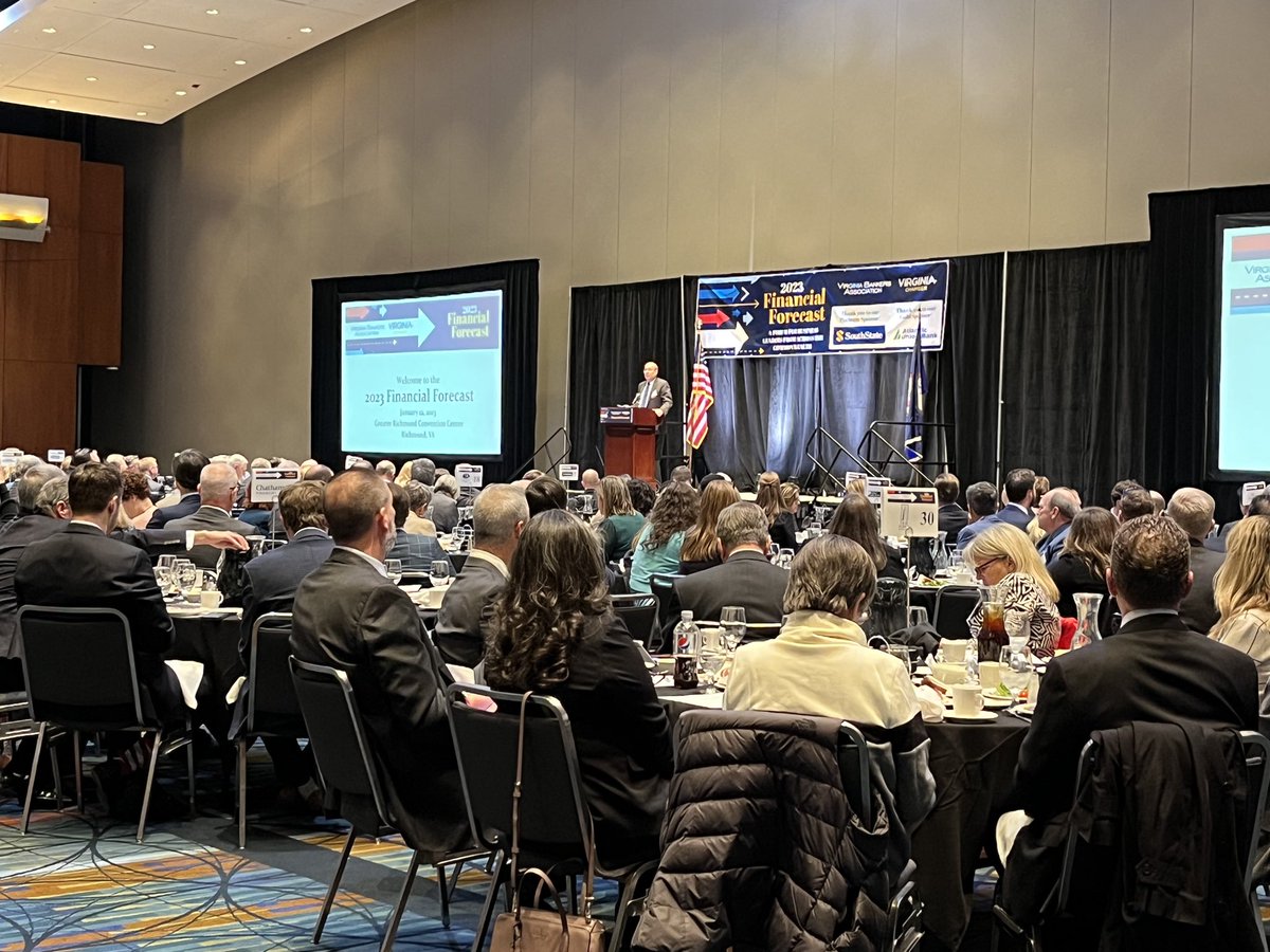 President Tom Barkin speaks on the economic outlook to <a href="/vabankers/">VBA</a> and @vachamber today in Richmond. richmondfed.org/press_room/spe…