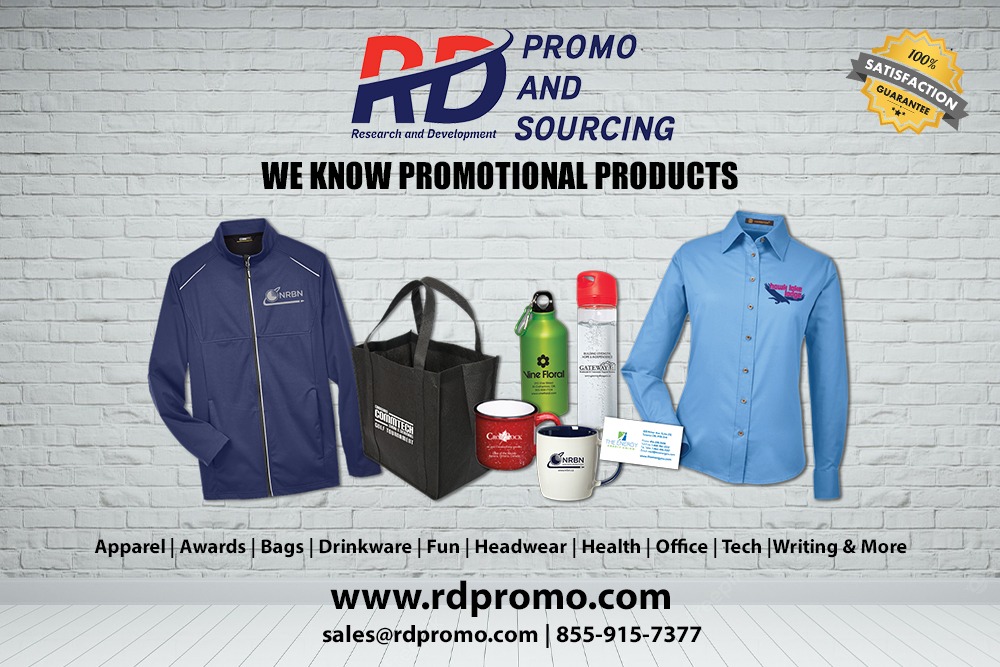 RDPromoSourcing's tweet photo. At RD Promo We Know Everything About Promotional Products, We Can Assist Your Marketing Objectives With Quality Programs (https://t.co/9NWbFF1Ni7)
#RDPromo #Promotion #Sourcing #Advertising #Logo #Apparel #Products #Gifts #RDPromoAndSourcing #Research #Development https://t.co/MxqTnGRBtp