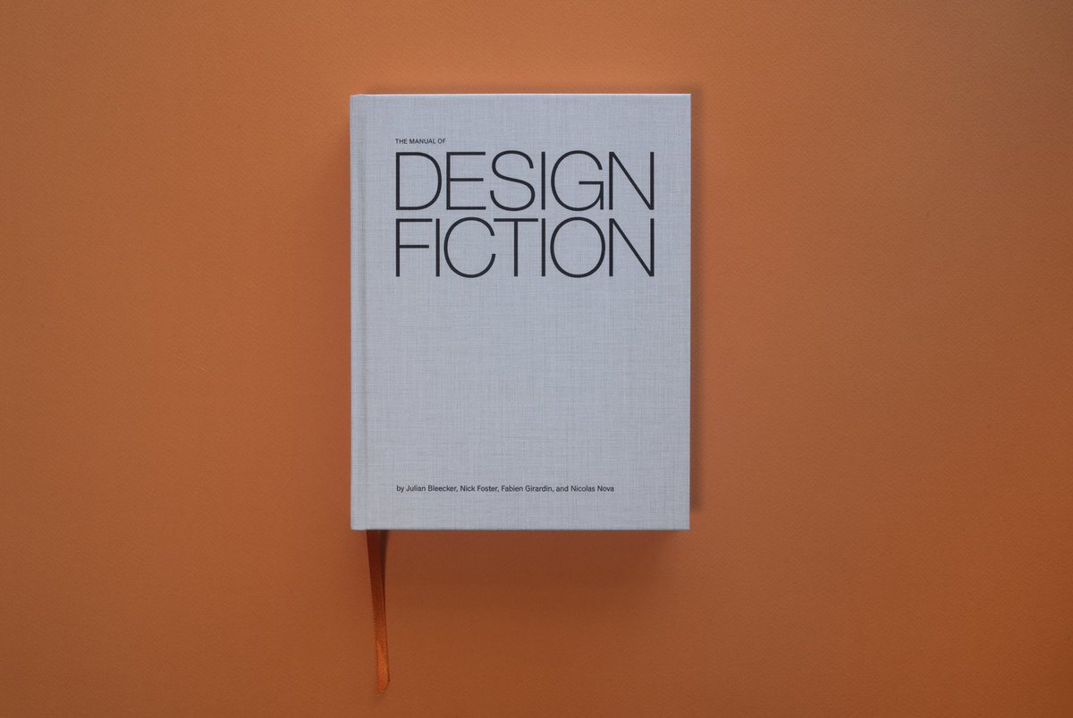 Seeing lots of images of The Manual of Design Fiction appearing across various channels, but no reviews just yet. Curious to hear what you think (and if you haven't bought a copy yet, it's nearly sold out, seriously). nearfuturelaboratory.com/the-manual-of-…
#designfiction #design