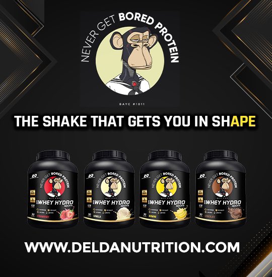 If you're looking for an easy and effective way to incorporate protein into your diet and reach your fitness goals, our Never Get Bored Protein Hydrolisate supplement is the way to go! 🤩 Coming Soon #fitness #BoredApeYachtClub #bayc #nft #nfts