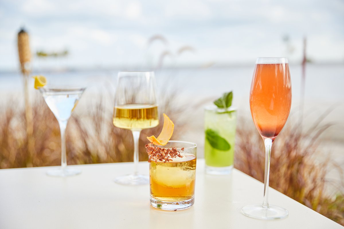 Join us for a Thursday night drink at Sunset Hour from 4-7pm with $12 specialty priced cocktails and a tasty bar menu! We are now taking reservations for lunch as well!