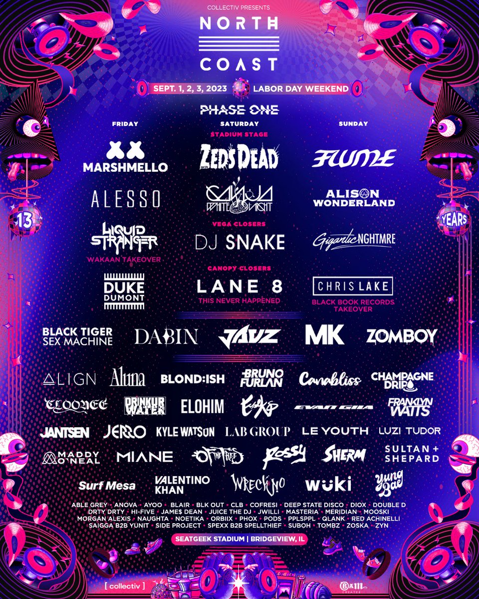 North Coast Music Festival 2023 Lineup Tickets Schedule Dates