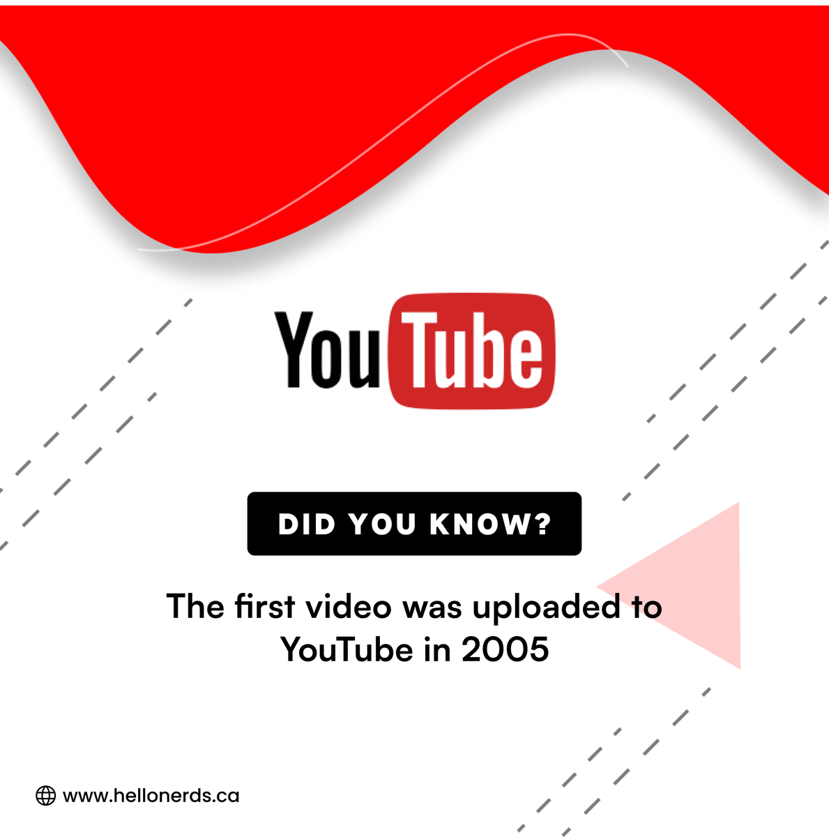 #DidYouKnow that the first video on #YouTube was uploaded 15 years ago? Time passes, but the power of video storytelling endures. Here's to many more years of creating and sharing content on this beloved platform.  

#ThoughtfulThursday #HelloNerds