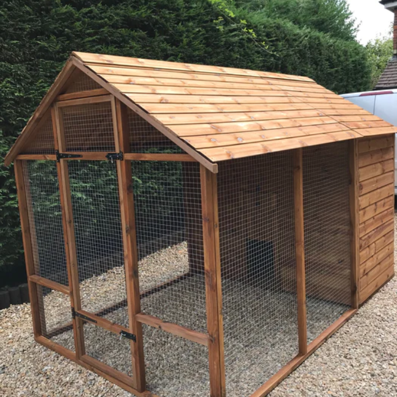GardenNaturally's tweet photo. Why did the chicken cross the road? 

To get to it's brand new home 😊.

If you want fresh eggs every morning then consider one of our new chicken coops &amp; runs: https://t.co/87chsCltqB https://t.co/vbTYZViJSS