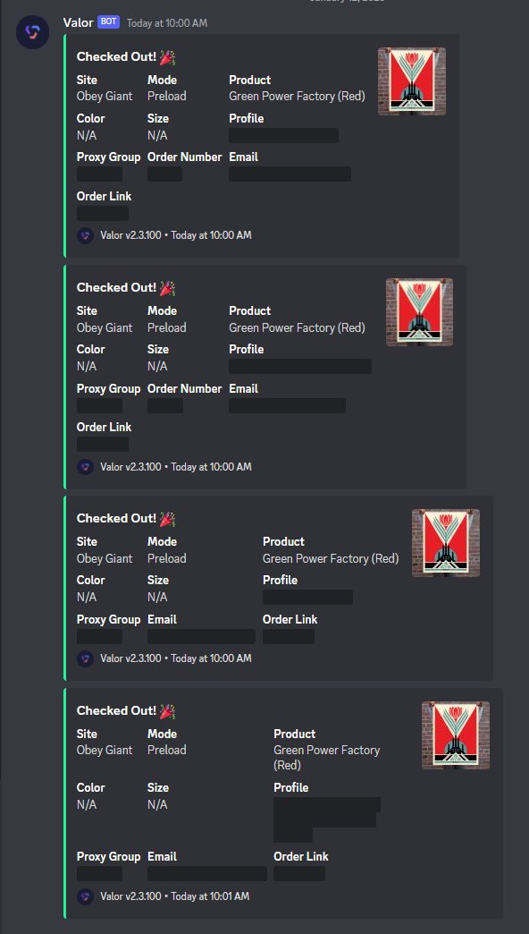 THE BEST COOK GROUP: @prosper_resell Prosper Info: whop.com/prosper ALL CHECKOUTS ACO FOR: @Atomic_ACO AACO Info: discord.gg/Engt3HHJmh Bot: @ValorAIO Total Checkouts: 4