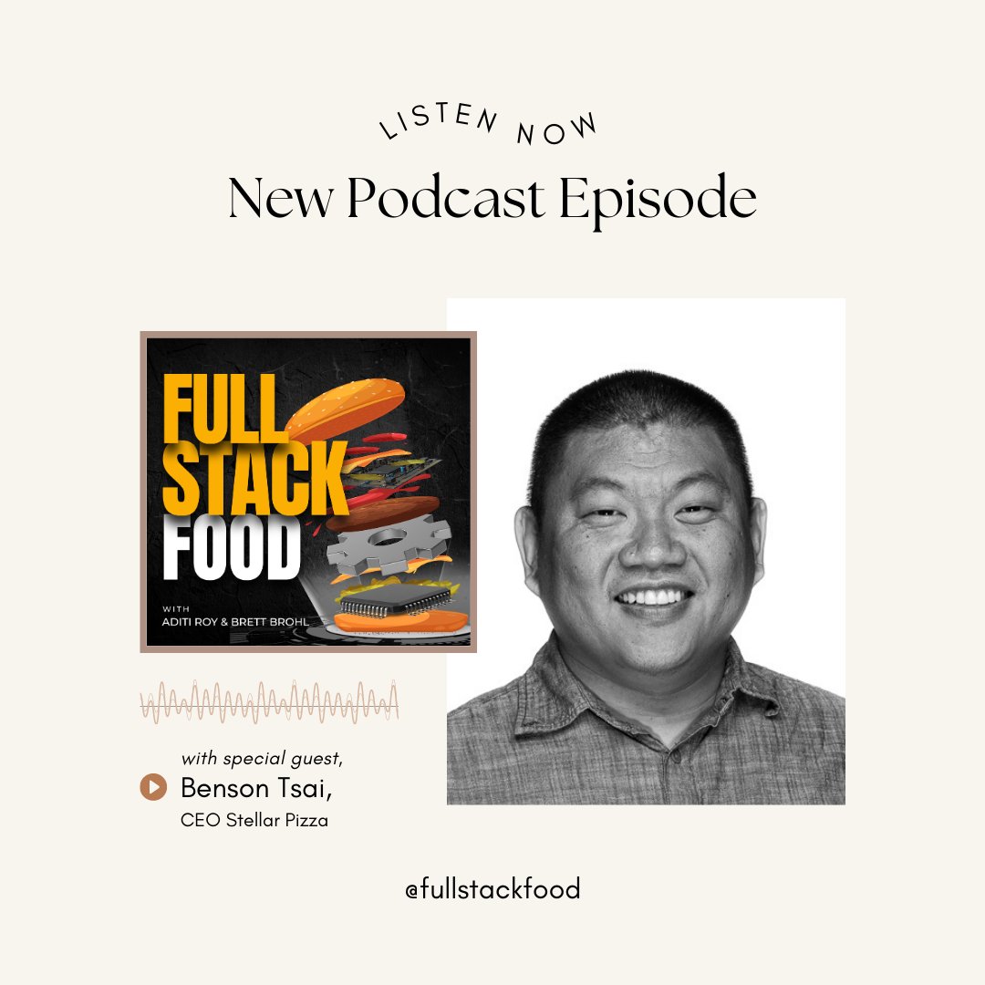 Full Stack Food (@fullstackfood) on Twitter photo Brand new episode featuring Benson Tsai, founder and CEO of <a href="/eatstellarpizza/">StellarPizza</a>, is out now! Listen on all your favorite platforms:
podcasts.apple.com/lt/podcast/do-…
#foodtech #futureoffood #pizza Brand new episode featuring Benson Tsai, founder and CEO of <a href="/eatstellarpizza/">StellarPizza</a>, is out now! Listen on all your favorite platforms:
podcasts.apple.com/lt/podcast/do-…
#foodtech #futureoffood #pizza