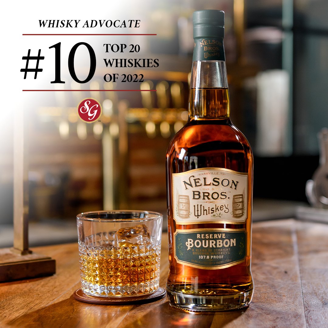 SGWineSpirits's tweet photo. Nelson Brothers Reserve made the @WhiskyAdvocate Top 20 of 2022 list! Big #cheers to @NGBDistillery for the exciting recognition. 🥃🏆 Click here to shop now: https://t.co/m15tCdGrkR. #SipResponsibly #NelsonBrothers #WhiskyAdvocate https://t.co/Zc6ExxdPtx