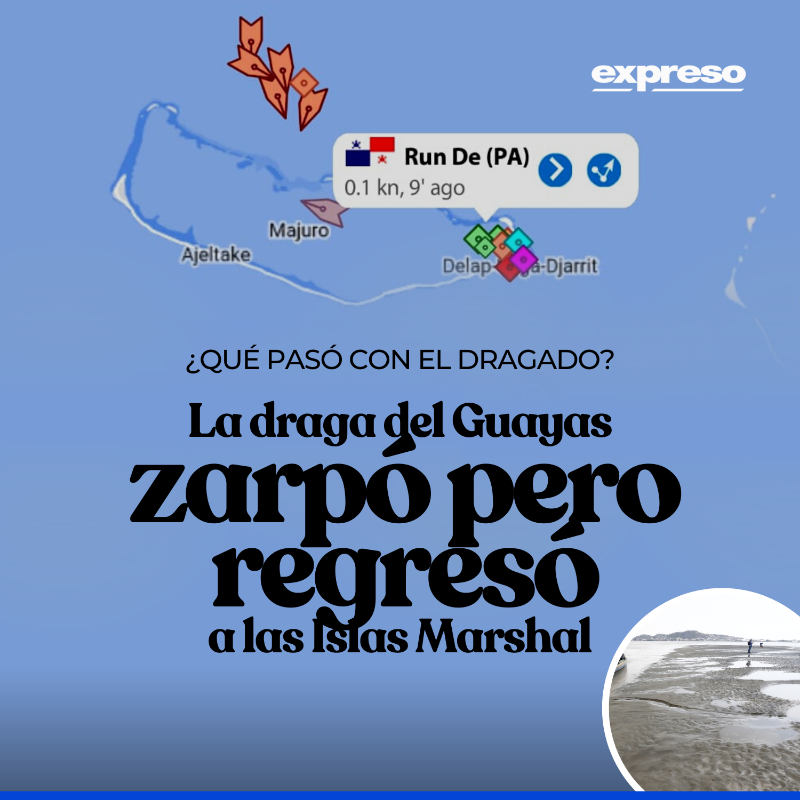 Expresoec's tweet photo. Una promesa que va, pero va y viene. El buque Run De, que trae abordo la draga y los equipos que prometen dragar el río Guayas, zarpó el pasado 8 de enero hacia el puerto marítimo de Guayaquil, pero 72 horas más tarde la nave se regresó.

Detalles: