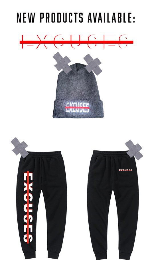 NoExcusesShop's tweet photo. Thank y’all for the support 🙏
Order your #NoExcuses Gear Today 👇 

https://t.co/r9yQpGmkqt https://t.co/NLUETRln7l