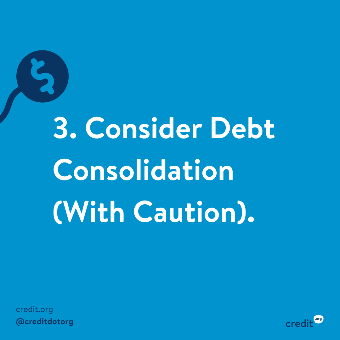 CreditDotOrg's tweet photo. Getting out of debt can seem impossible, but following these steps can help you achieve your goal! 

1. Create a plan, such as the 'Debt Snowball' approach
2. Pay more than the minimum payment
3. Consider debt consolidation (with caution)

#debtfree

https://t.co/Vs5LaFcxtw https://t.co/ldlVv5ZAh0