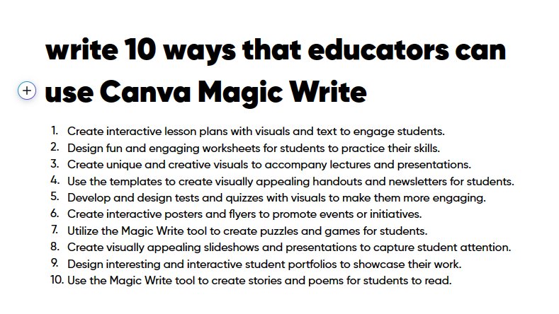 annkozma723's tweet image. If you haven&apos;t tried @canva #MagicWrite yet... 
here are 🔟 reasons why you should.

We are always better together. Hope you enjoyed this random tweet thread. Cheers to 2023. 💕✌🏽

#ai #ideas #teachertwitter #bettertogether