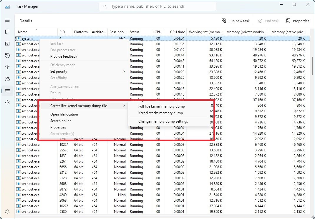 WZorNET's tweet photo. 🎁🎄🎅🎉January 12, 2023🌨️😹👉#WindowsInsiderTeam rolls out first 🏗️#InsiderPreviewBuild /25276.1000.rs_prerelease.230106-1334/ in the 🎢#DevChannel, 🚧#ActiveDevelopmentBranch⚗️ Windows 11 Version Dev, 🚀https://t.co/6wWfs52bZQ
⚡️Create live kernel memory dumps in #TaskManager https://t.co/5pxCnHQu3y