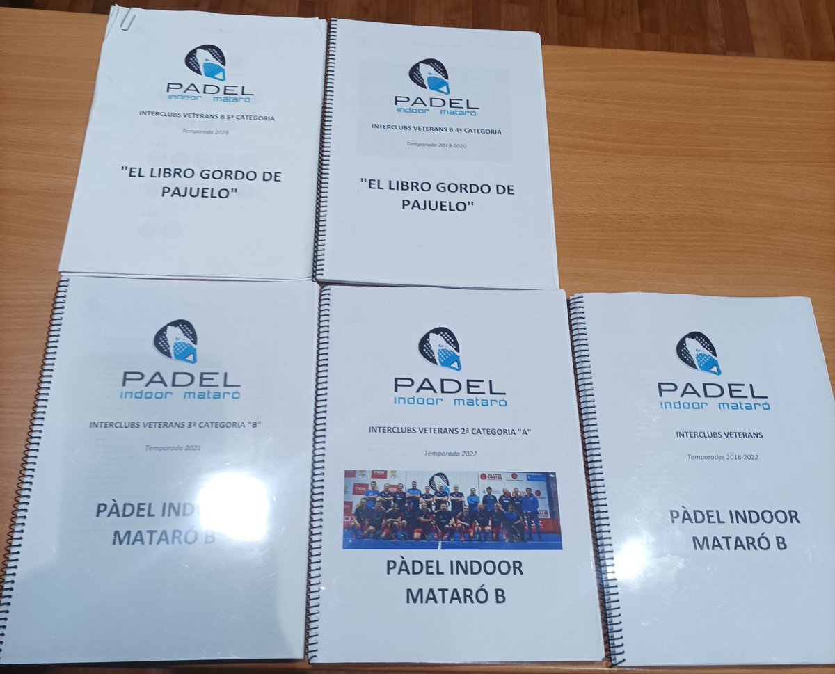 🗓️ Sempre, a final de temporada,el nostre company  Marc <a href="/_unit_events/">unit events</a> , ens fa entrega de l' anuari de l' equip al <a href="/PadelMataro/">Padel Indoor Mataro</a> 
Estadístiques dels nostres jugadors , rivals, punts, sets, convos, etc.📈. 
Una eina més ,al servei de l' equip
Moltes gràcies Marc per la feinada!!💙