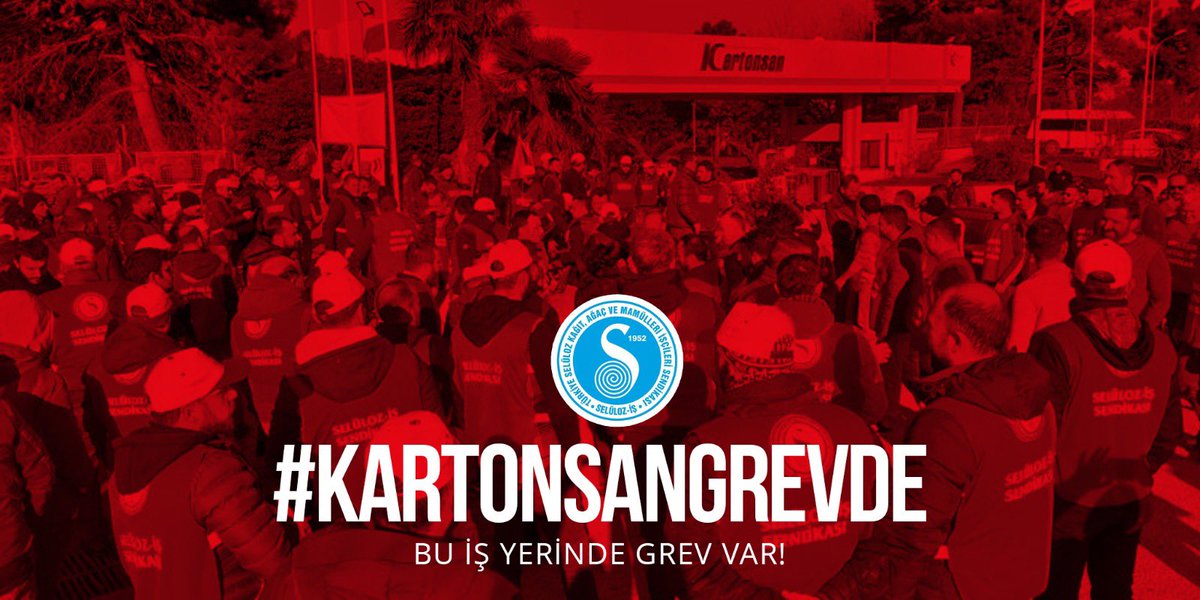 Kartonsan işçileri bu koşullarda ve baskı ortamında çıktıkları grevle ve #kartonsangrevde eylemiyle tüm işçi sınıfına umut olmaya devam ediyor. Yaşasın işçilerin birliği, yaşasın sınıf dayanışması