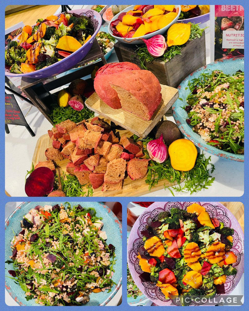 mossluke's tweet photo. A nice tasting table today @bcsbirmingham with Beetroot. Breads, salads and roasted varieties. A perfect accompaniment the main dish. Classic BBQ Chicken Wrap with homemade seasoned wedges and buttered corn on the cob. @HolroydHowe https://t.co/Icj9t4OnCu